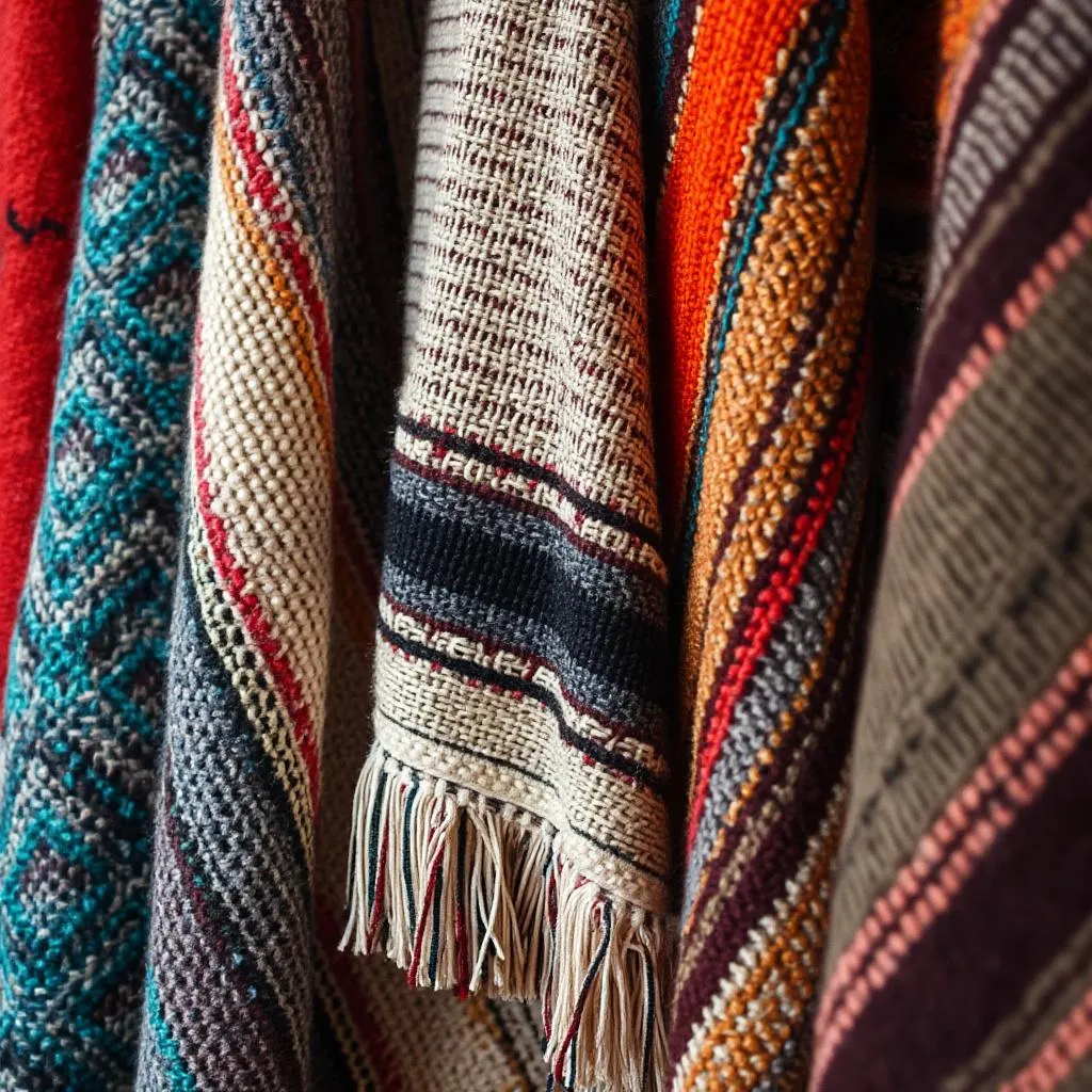Detalle de textiles argentinos de diseño